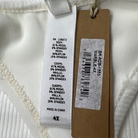 SKIMS Soft Lounge Cut Out Racerback Bralette Marble 4X - Picture 7 of 9